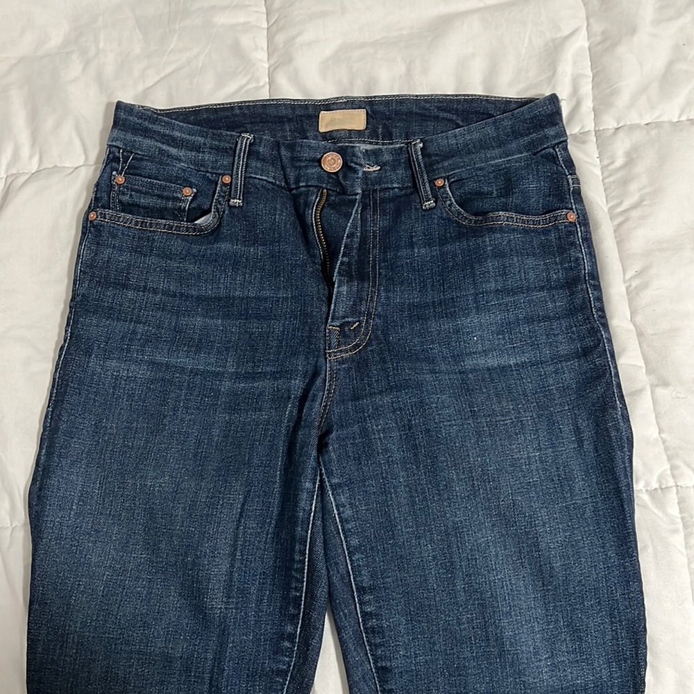 High waisted blue Mother jeans size 29